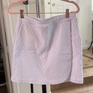 Tribal White Textured Athletic Skort | Built-In Shorts